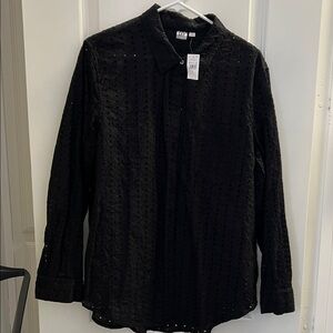 GAP Black Button Down Shirt
